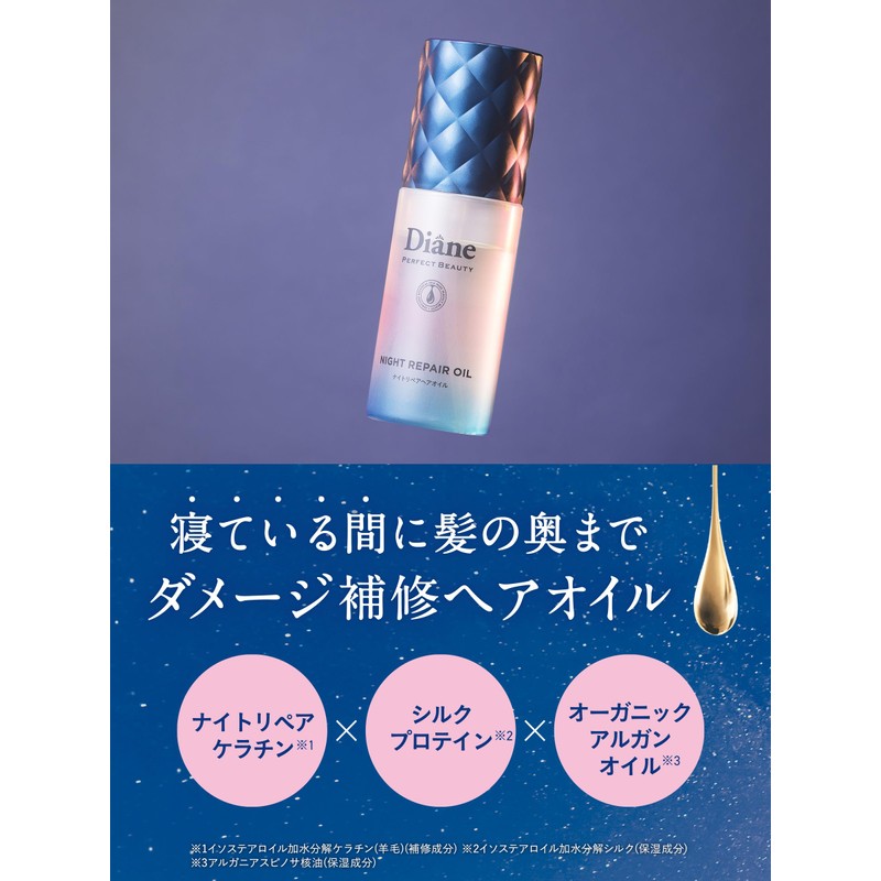 Diane Hair Oil Deep Repair Midnight Berry Scent Perfect Beauty