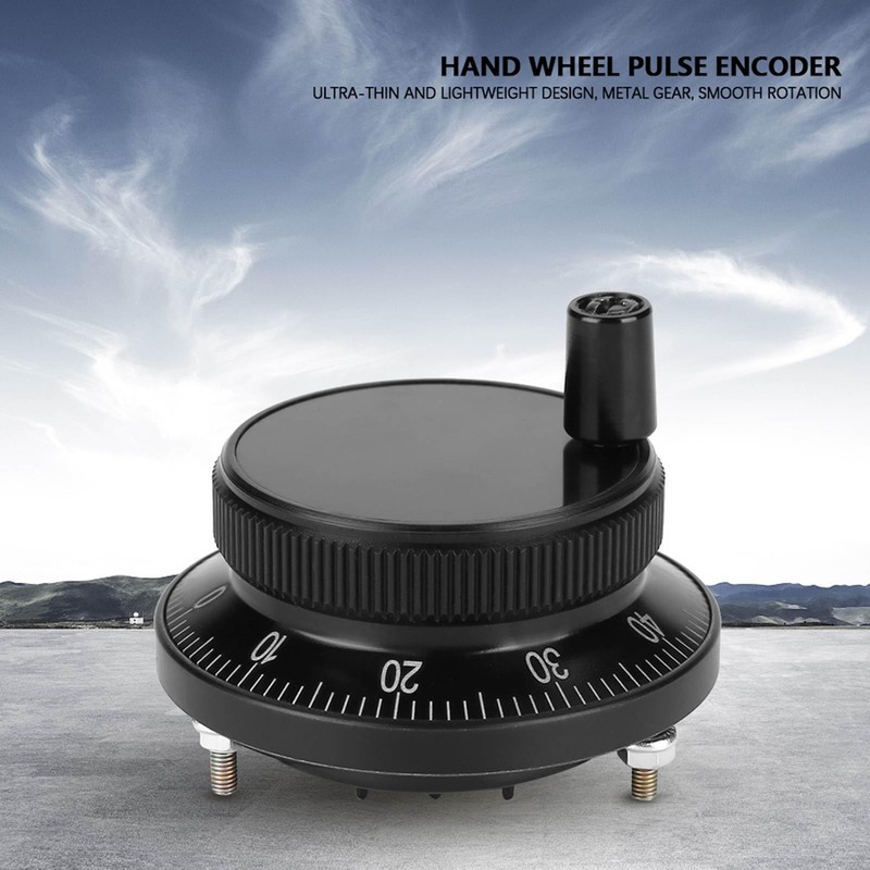 Fayelume 5V 60MM Rotary Encoder, CNC Controller, Terminal Pulser Handwheel,