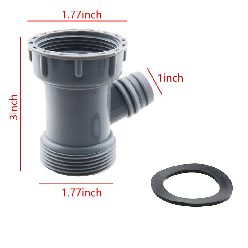 TAODAN Universal Kitchen Sink Drain PP Adapter Y Filter Connector