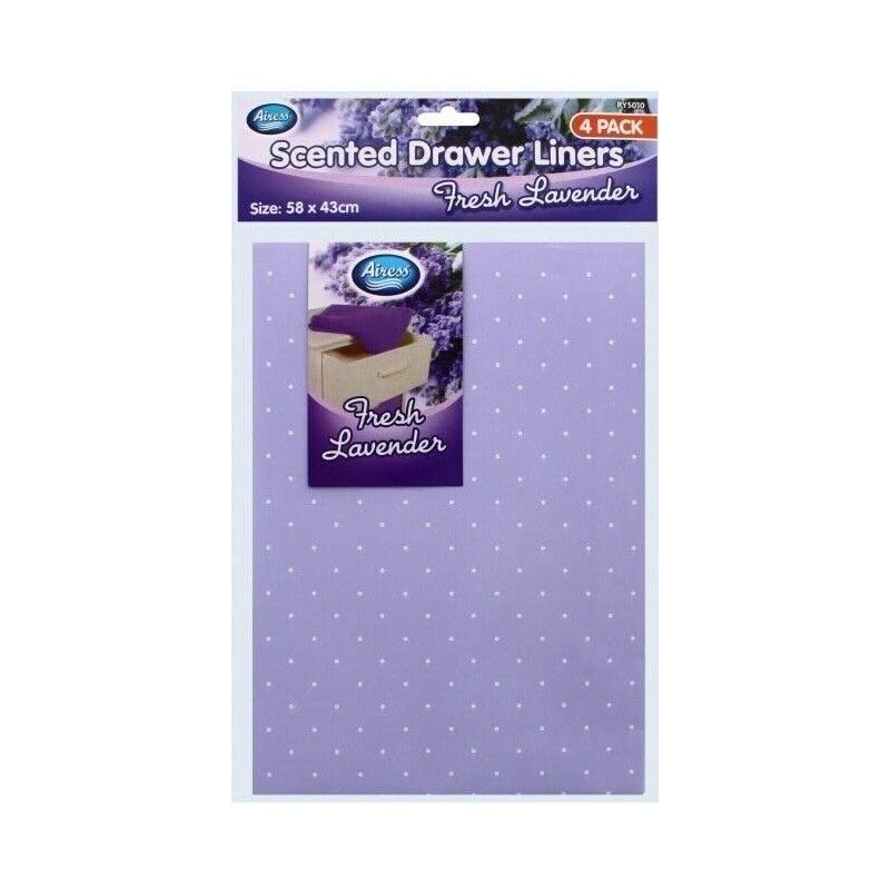 Scented Drawer Liner Sheets 4 PACK JASMINE ROSE LAVENDER OCEAN