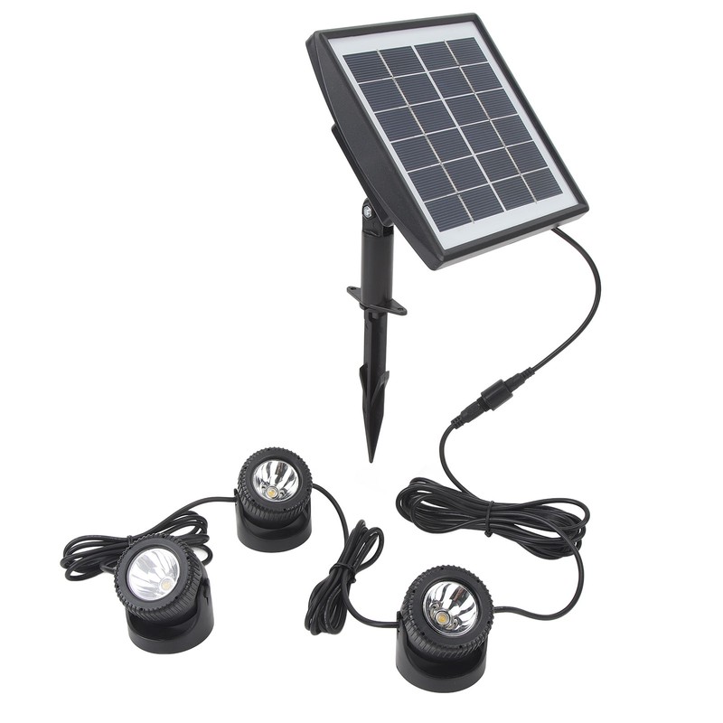 Outdoor Solar Lawn Lights Waterproof 2200mAh Battery Warm White Light
