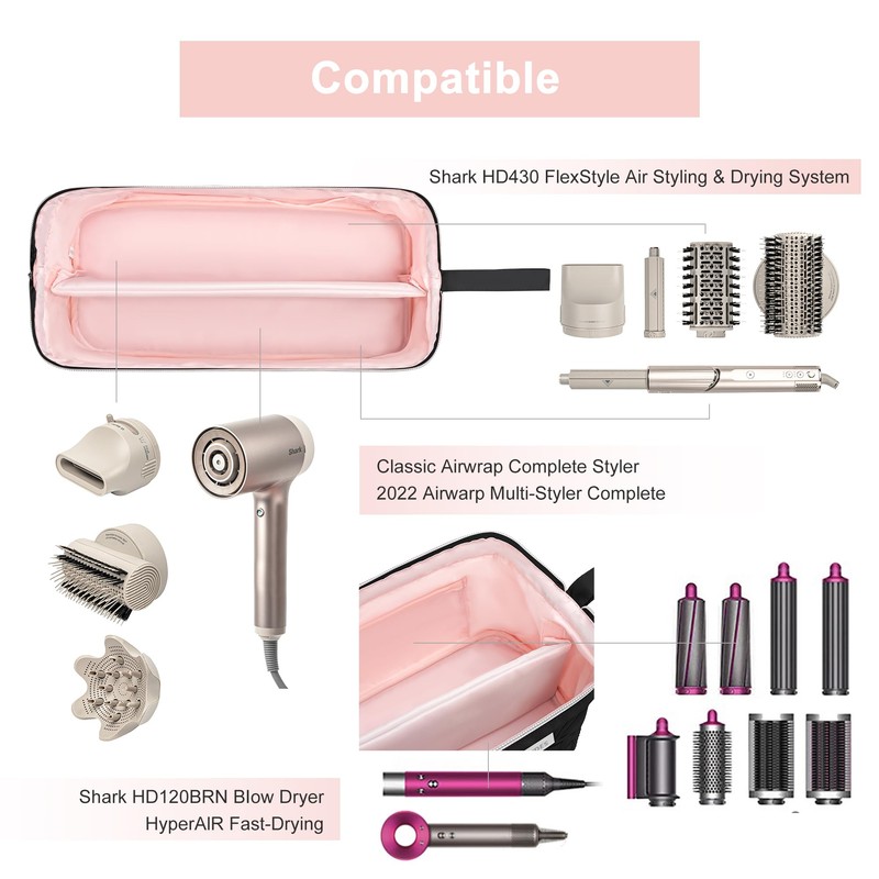 Leudes Hair Tools Travel Bag for Shark Flexstyle Carrying Case