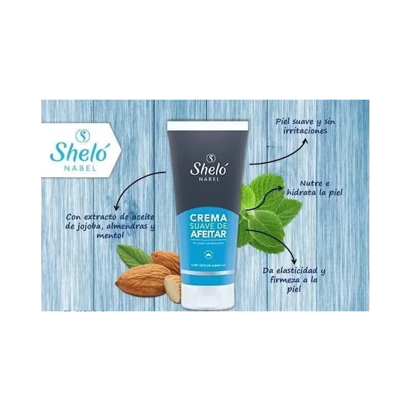 Crema Suave De Afeitar + Crema Depiladora Piel Sensible Shel