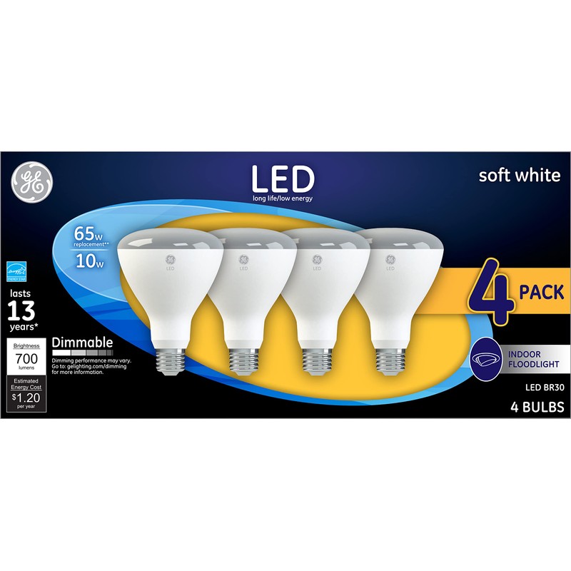 GE Lighting LED Indoor Floodlight Bulbs, 10 Watt (65 Watt