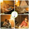 Neporal Amber Light Bulbs, 9W 60W Equivalent A19, Blue Light
