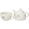 Tognana Sweet Campania Home Tea Pot with Cup, White