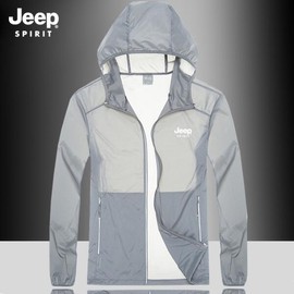 JEEP 지프 남성 초경량 바람막이 자외선차단 자켓 아웃도어상의 [다크블루(SF1873)] JEEP Men's Ultra-Light Windbreaker UV Protection Jacket Outdoor Top [Dark Blue (SF1873)]