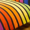 Soho Multi Stripe Duvet Cover Quilt Bedding Set, Blue Purple