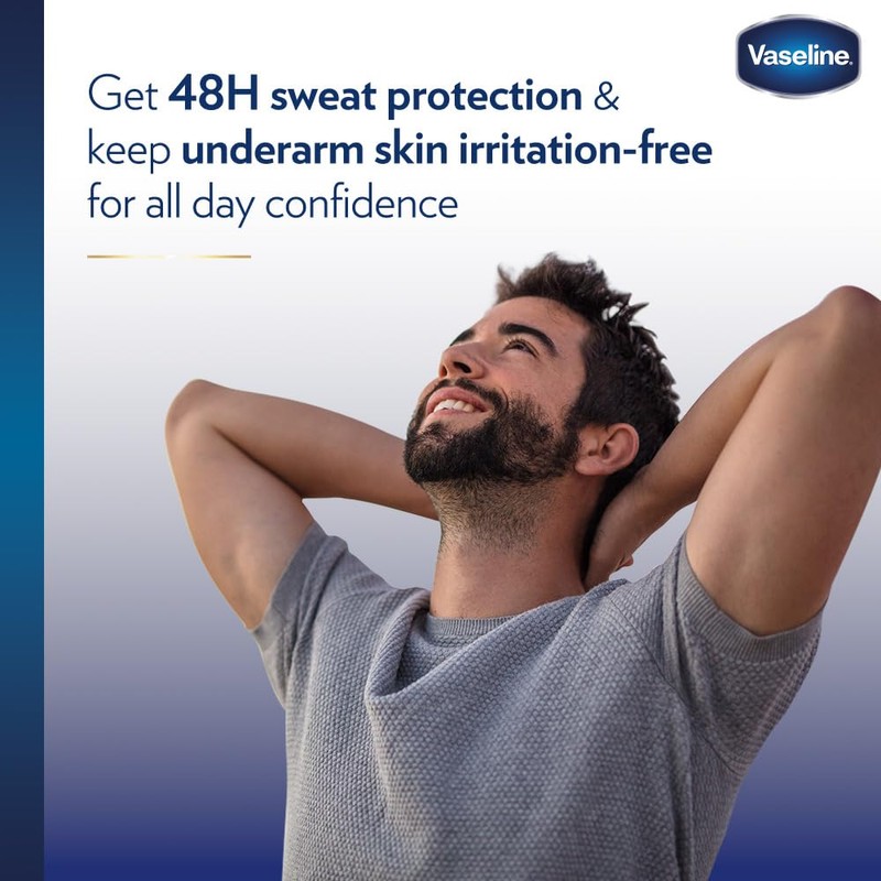 Vaseline Men Active Dry 48h 250ml (Pack of 3)