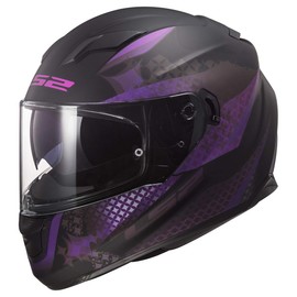 LS2 Helmets Full Face Stream Evo Lux Helmet (Matte Black Pink - X-Large)