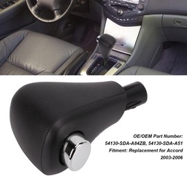 Acouto Pomo Cambio Automático para Accord 2003-2006 Pomo de la palanca de cambios con botón 54130-SDA-A84ZB 54130-SDA-A51 Accesorios de repuesto