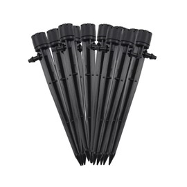 Kapokr Gardena Micro Drip 360 Degree Irrigation System Garden 8 Holes Adjustable Drip Irrigation Micro Drip System 4/7 mm Pipe for Garden and Flower Beds Pack of 50