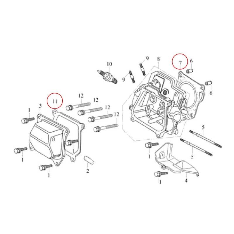Spare Part Petrol Gasoline Engine Gasket Set Seal Kit for