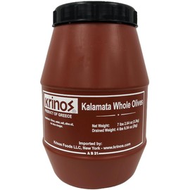 Krinos Whole Kalamata Jumbo Olives 4.4 lb