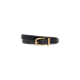 FRAME Women's Petit Simple Art Deco Belt, Black, XS