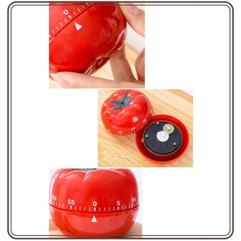 CAASFOOY 2 Pcs Kitchen Timer Mechanical Pomodoro Counter Toy Count