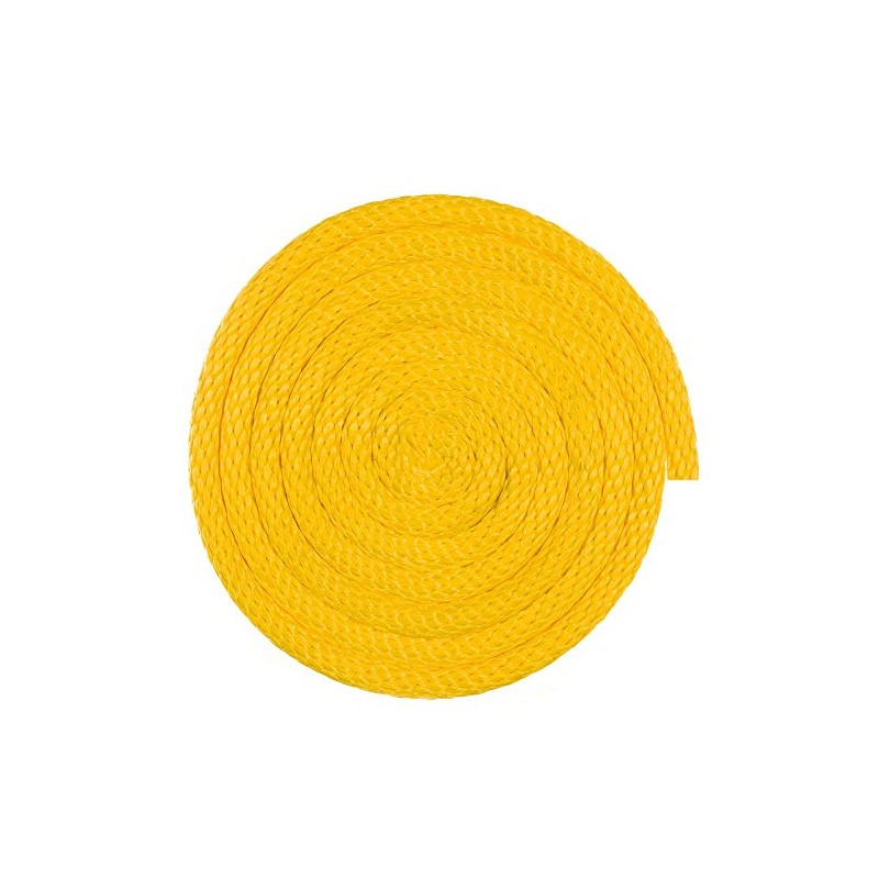 Multifilament Polypropylene Rope (3/8 Inch, 10 Feet, Yellow) - Soft