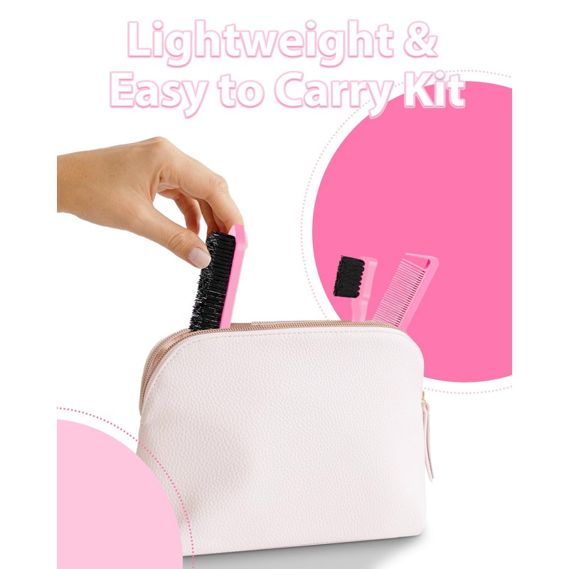 Slick Back Hair Brush, Edge Brush, Hair Accessories Comb Set