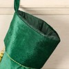 Dibor Christmas Stocking Green Velvet - Opulent Festive Xmas Gift