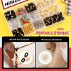 Hilitchi 330Pcs 9 Styles Adjustable Silicone Colorful Eyeglass Chain Ends