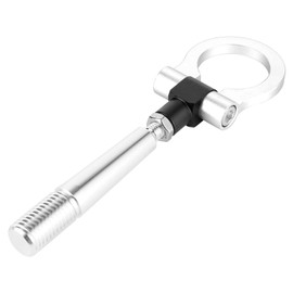 Fydun Auto Abschlepp?se, Fydun CNC Aluminium Abschlepphaken Anh?ngerkupplung fr Rennstrecken Auto Anh?ngerring fr FX35 FX45 FX50 QX70(Silber)