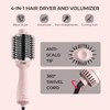 TYMO Pink Volumizer Hair Dryer Brush with Titanium Barrel, 1200W,
