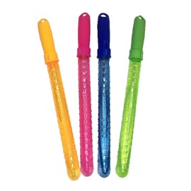 4 x Magic Wand for Soap Bubbles - Sword Magic Bubbles - Large Soap Bubbles for Birthdays, Garden Parties and Weddings, Bubble Stick, Sword Soap Bubbles (4 Pieces - 27.5 cm)