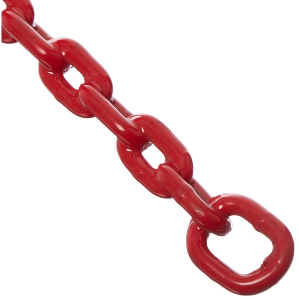 Greenfield 2116-RD PVC Coated Anchor Chain, Red, 5/16" x 5'