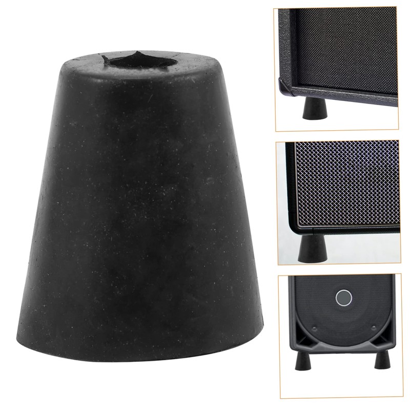 WOONEKY 4pcs Speaker Isolation Feet Pads Rubber Cushion for Audio
