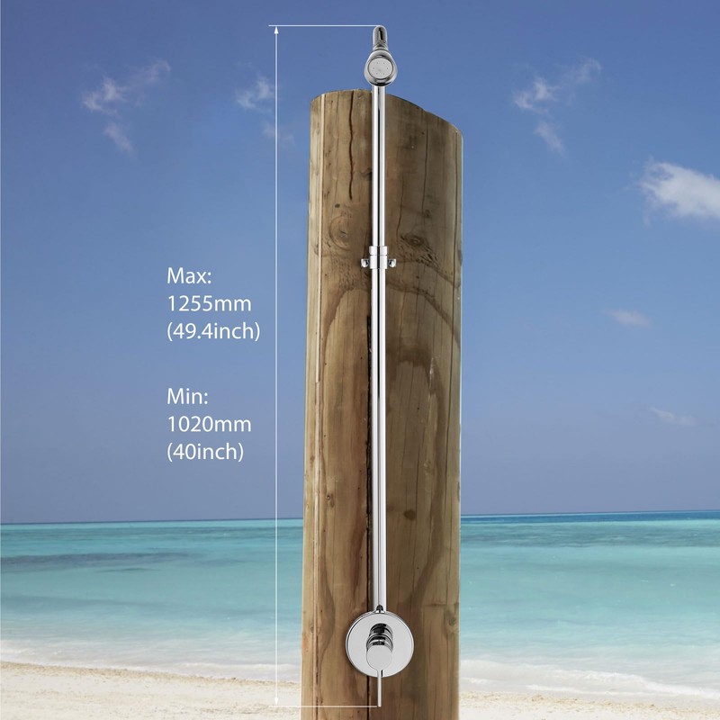 Aolemi Outdoor Shower Kit Fixtures System Faucet Single Handle with