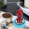 57.5mm Stainless Steel Coffee Tamper Flat Base Elastic Coffee Bean