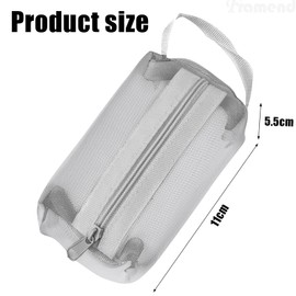 4 PCS Makeup Bag Small, Small Makeup Bag for Handbag, Small Makeup Bag, Small Make up Bag, Mini Makeup Bag for Cosmetics Toiletries, Holiday Travel Essentials for Kids Women Men (Grey)