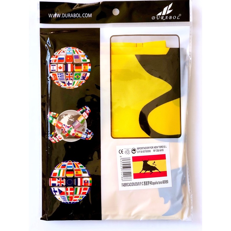 Durabol Spain with Bull Flag 60 x 90 cm Satin