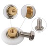 Qikuver Shower Door Roller, 4 Sets Shower Door Rollers Runners