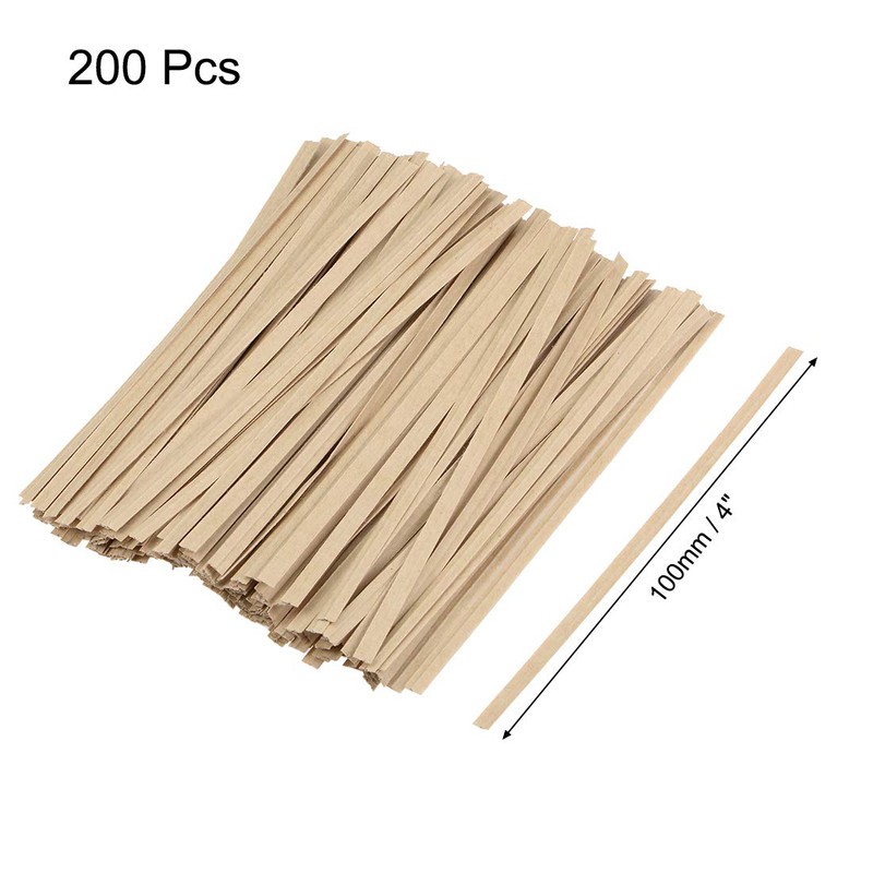 uxcell Long Strong Paper Twist Ties 4 Inches Quality Tie