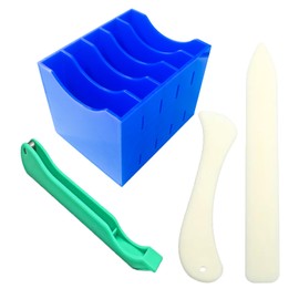Stained Glass Kit, Foil Dispenser Kits, Stained Glass Plastic Burnisher, Glass Tool Storage Box