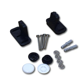 Geberit Angled Floor to WC Toilet Pan Bidet or Semi Pedestal Fixing Kit Bracket & Bolts