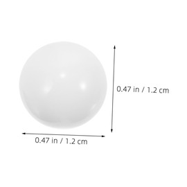 ORFOFE 10pcs White Roulette Wheel Beads Replacement for Party Game Easy to Track Dynamic Movement Compatible Roulette Wheels for Bars and Gatherings