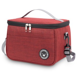 BALIGO Cool Bag 9L, Leak-proof Lining Lunch Bag Insulated Cool Bag Foldable Small Cool Bag Lunch Bag Portable Lunch Bag Work Travel Office Picnic (Red, 9L)