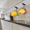 2-Pack Metal Banana Hanger, Under Cabinet Banana Double Hook, Sturdy