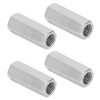 10Pcs Coupling Nut Hex 304 Stainless Steel Rod Connector Nut