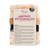PACALLI Jabones Artesanales 6 Pack; Arroz, Avena, Caléndula, Carbón Activado,