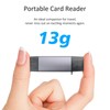 USB3.0 USB-C SD Card Reader, 2-in-1 Wansurs Aluminum Alloy Memory