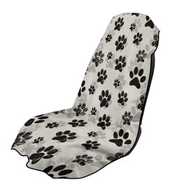 SEANATIVE Dogs Paw Car Towel Seat Covers Auto Seat Towel Protector - Sweat Absorber for Family Road Trips Sports Swimming Hiking, Automotive Seat Protector Car Interior Accessories