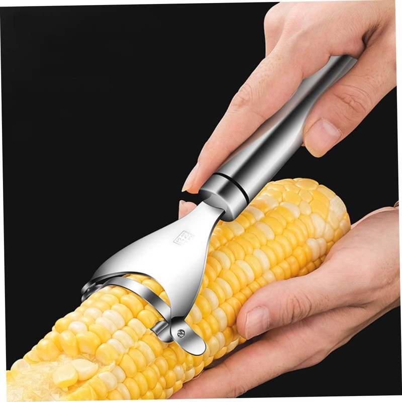 iplusmile Stainless Steel Corn Peeler Tool Ergonomic Kitchen Gadget for