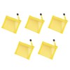 5 Pcs Mini Zipper Mesh Bags, Polyester Mesh Cosmetic Bags,