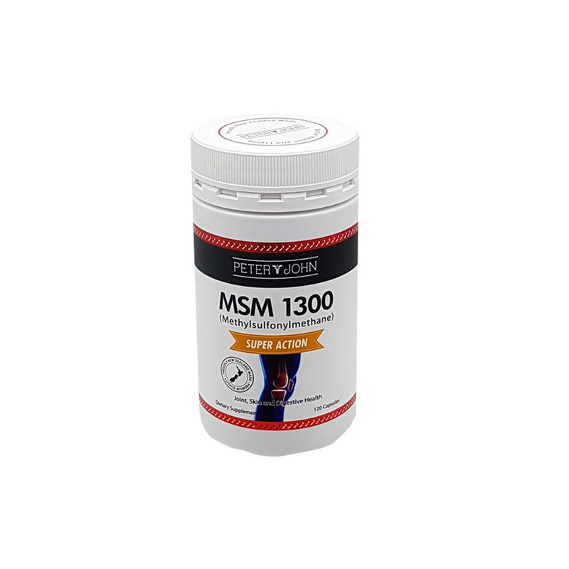 Peter & John MSM Dietary Sulfur 1300mg 120 Capsules /