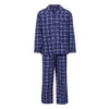Champion Mens Cambridge Brushed Cotton Check Pyjamas - Navy Blue