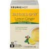 Bigelow Lemon Ginger Herbal Tea Keurig K-Cups, Caffeine Free Herbal