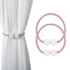 Magnetic Curtain Tie Backs, 2PCS Magnetic Clips Rope Holders for